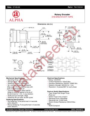 318-ENC70121F-10PS datasheet  